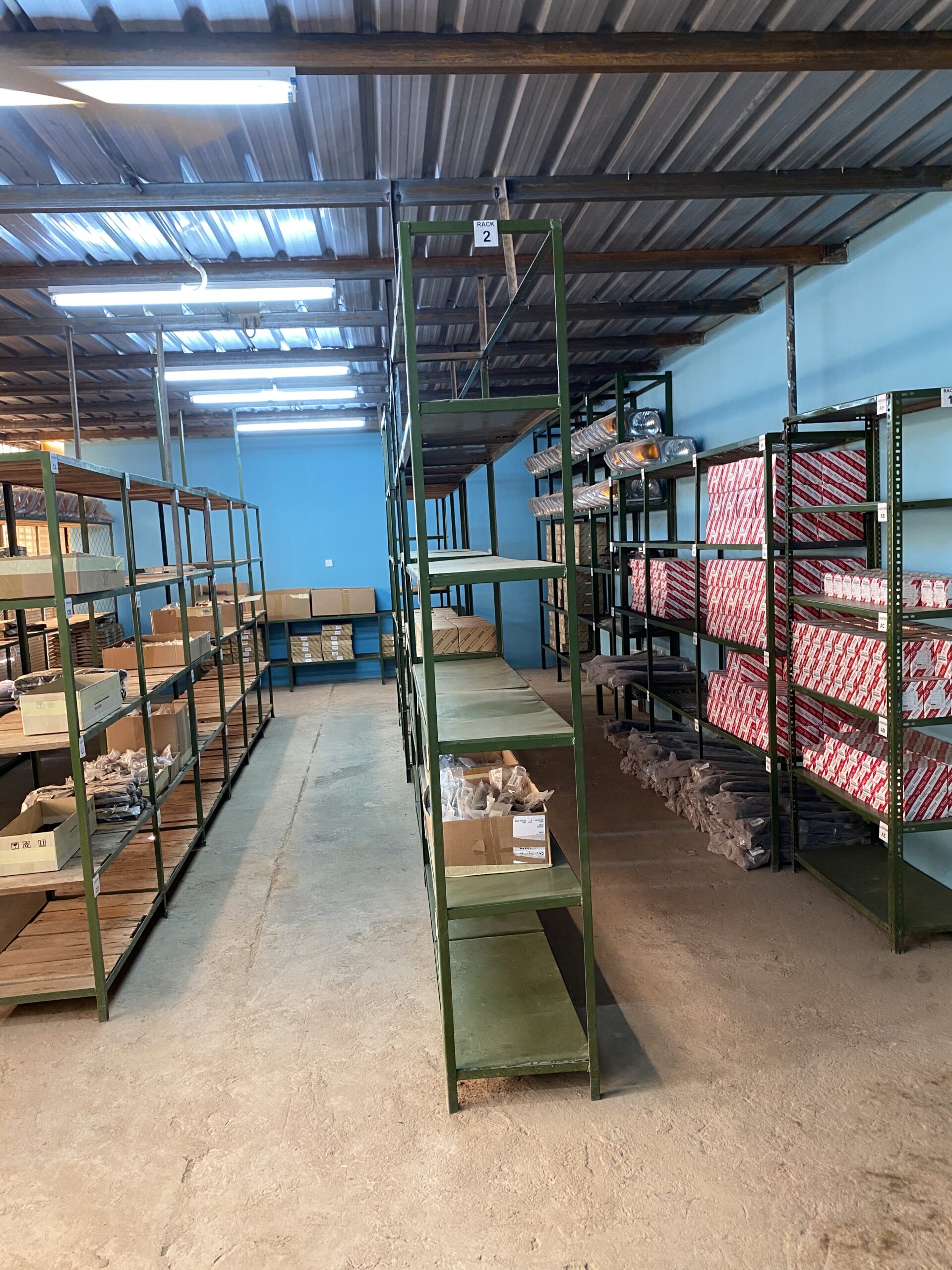Northern Africa: Re organised spare parts stores at the workshop