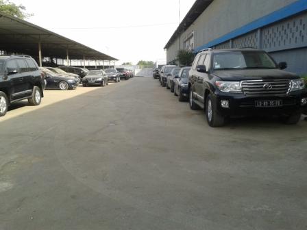 Angola: Parking bay of the completed workshop